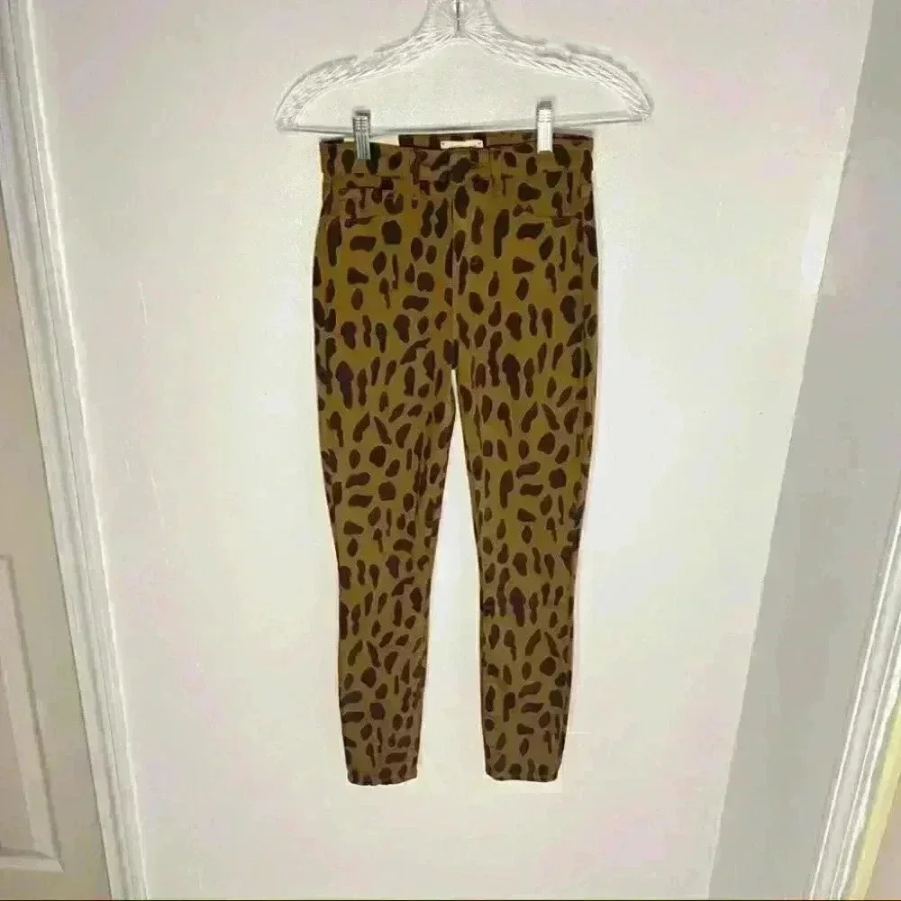NWT L’Agence Margot High-Rise Skinny Jeans Spotted Animal